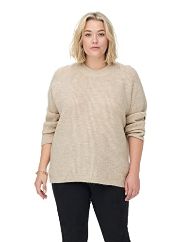 ONLY Carmakoma Strick Pullover Plus Size Basic Curvy Langarm Jumper CARJADE von ONLY