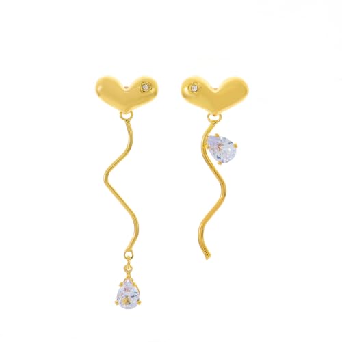 ONLYJUMP Silberne Strass-Quasten-Ohrringe für Frauen, zierliche modische Kristall-Herz-Ohrringe, funkelnde Kronleuchter-Fransenohrringe, Kristall-Ohrringe, Large, Legierter Stahl, Kein Edelstein ONLYJUMP Silberne Strass-Quasten-Ohrringe für Frauen, zierliche modische Kristall-Herz-Ohrringe, funkelnde Kronleuchter-Fransenohrringe, Kristall-Ohrringe, Large, Legierter Stahl, Kein Edelstein von ONLYJUMP