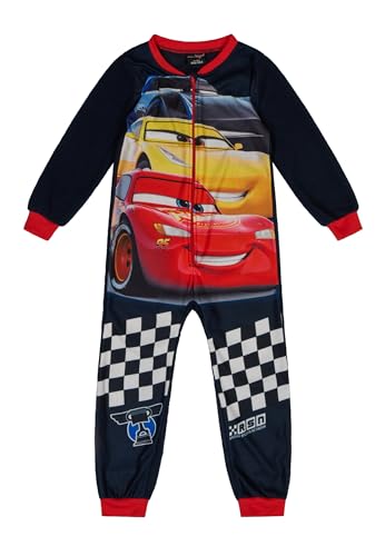 ONOMATO! Cars Lightning McQueen Fleece Jumpsuit Schlafanzug Jungen, Größe Kids:134-140 von ONOMATO!