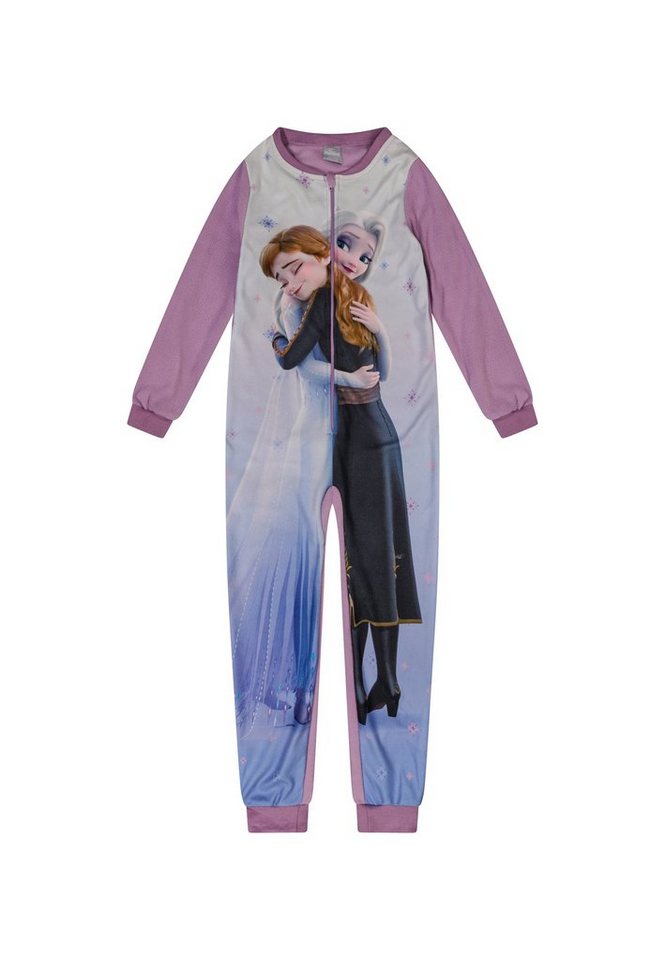 ONOMATO! Schlafanzug Frozen - Die Eiskönigin Kinder Mädchen Schlaf Overall Pyjama Jumpsuit von ONOMATO!