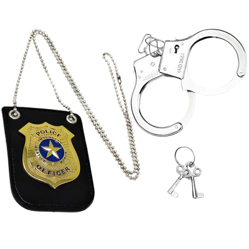 Polizei Kostüm Kinder, Polizist Handschellen Sonnenbrille Abzeichen Detective Cop Swat Rollenspiel Zubehör,Dress Up America Polizeiabzeichen für Kinder – Pretend Play Police Kostümzubehör Polizei Kostüm Kinder, Polizist Handschellen Sonnenbrille Abzeichen Detective Cop Swat Rollenspiel Zubehör,Dress Up America Polizeiabzeichen für Kinder – Pretend Play Police Kostümzubehör von OPIURVY