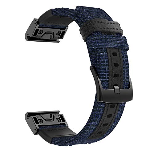 OPKDE 26 x 22 mm Leder-Schnellarmband für Garmin Fenix 5 5X Plus Strap 6X 6 Pro Easyfit Band Fenix 7X 7 Smartwatch Correa, For Fenix 5 5Plus, Achat von OPKDE