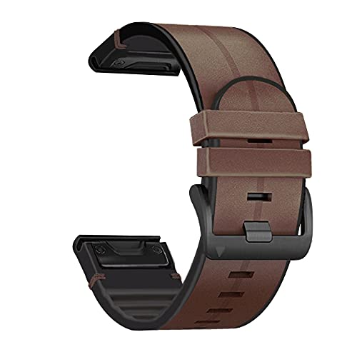 OPKDE Leder-Silikon-Uhrenarmband für Garmin Fenix 7X 7 Epix/Coros Vertix Vertix2 Smart-Armband 22, 26 mm, Quick EasyFit Armband, 22mm Fenix 6 5Plus, Achat von OPKDE