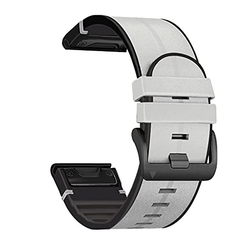 OPKDE Leder-Silikon-Uhrenarmband für Garmin Fenix 7X 7 Epix/Coros Vertix Vertix2 Smart-Armband 22, 26 mm, Quick EasyFit Armband, 26mm For Vertix2, Achat von OPKDE