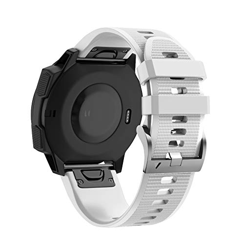 OPKDE Uhrenarmband für Garmin Fenix 7, 7X, 5, 6, 5X, 6X, Pro Plus, 3 HR, Epix, Saphir, weiches Silikon, Smartwatch-Armbänder, Zubehör, 22 mm / 26 mm, For Descent Mk1 Mk2i, Achat von OPKDE