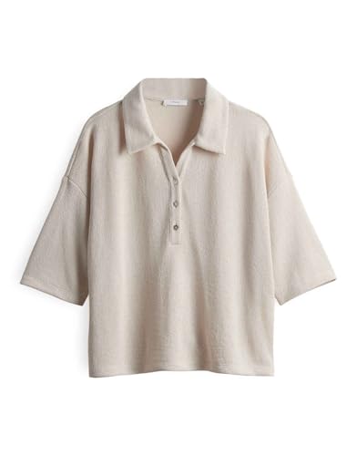 OPUS Damen Kurzarmshirt | Poloshirt SILKAS Loose in Strickoptik Natural Glaze, 38 OPUS Damen Kurzarmshirt | Poloshirt SILKAS Loose in Strickoptik Natural Glaze, 38 von OPUS