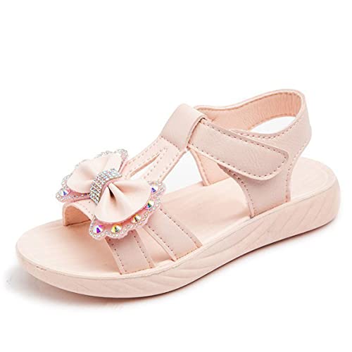 ORANDESIGNE Baby Mädchen Sommer Sandalen Kleinkinder Blumen Prinzessin Schuhe Lederschuhe Kinderschuhe Mädchen Sommer Schuhe Strand Kleinkind kinder Barfuß Sandalen G Rosa 37 EU von ORANDESIGNE