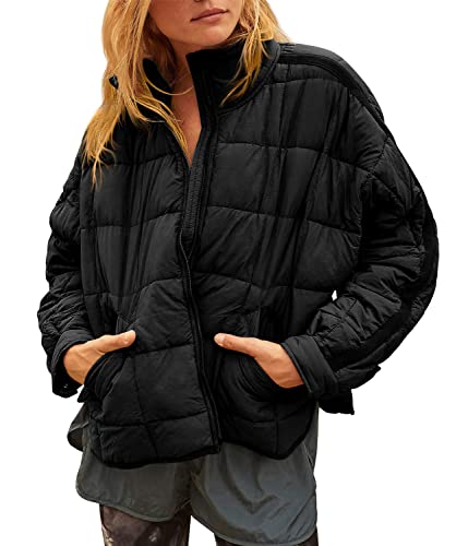ORANDESIGNE Steppjacke Damen Übergangsjacke Gesteppte Leichte Dünne Daunenjacke Winterjacke Warm Puffer Jacke Outdoor Langarm Baumwolljacke Casual Mantel Freizeit Bomberjacke Schwarz M ORANDESIGNE Steppjacke Damen Übergangsjacke Gesteppte Leichte Dünne Daunenjacke Winterjacke Warm Puffer Jacke Outdoor Langarm Baumwolljacke Casual Mantel Freizeit Bomberjacke Schwarz M von ORANDESIGNE