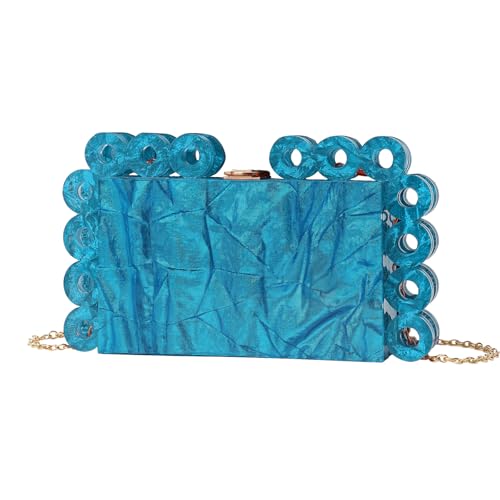 ORKDFJ Fashion Trend Marmor Kreis Abendtasche Damen Crossbody Umhängetasche Handytasche, himmelblau/blau, Einheitsgröße ORKDFJ Fashion Trend Marmor Kreis Abendtasche Damen Crossbody Umhängetasche Handytasche, himmelblau/blau, Einheitsgröße von ORKDFJ