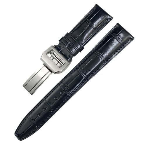 ORKDFJ Portugieser-Armband aus Leder mit klassischer Alligatorstruktur, 20 mm, 21 mm, 22 mm, passend für IWC Pilot Serie IW500107, IW371604, IW500710, Gold Buckle-21mm, Achat von ORKDFJ