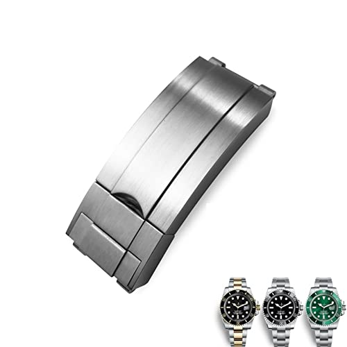 ORKDFJ Uhrenarmband für Rolex Submariner Oysterflex GMT Uhrenarmband, 20 mm, 904L Edelstahl, mit Faltschließe, 20 mm, Achat von ORKDFJ