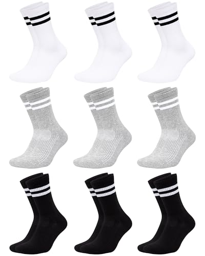 ORPAPA 9 Paar Tennissocken Herren Damen Socken Sportsocken Baumwolle Cushioned Herrensocken Atmungsaktive Tennis Sports Socken Farbe ORPAPA 9 Paar Tennissocken Herren Damen Socken Sportsocken Baumwolle Cushioned Herrensocken Atmungsaktive Tennis Sports Socken Farbe von ORPAPA