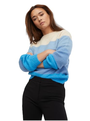 ORSAY Blau gestreifter Damenpullover Damen-Oberteile | Tops, T-Shirts und Blusen | Modische Oberbekleidung | Vielfältige Styles | Trendige Damenmode | Casual Outfits | Elegante Tops L von ORSAY