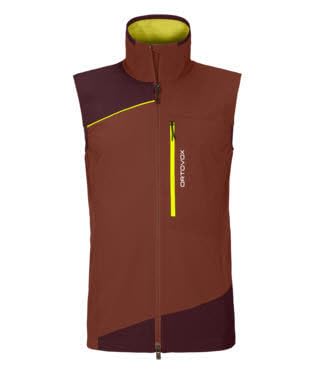 ORTOVOX Herren Padelschläger Light Vest M Weste, Ton/Orange, XL von ORTOVOX