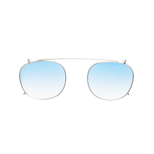 Moscot Clip für Sonnenbrillen, polarisiert, Clip-On Sunglasses polarisierte Gläser im Moscot-Stil ultraleicht Herren Damen Retro Moscot, blau, Einheitsgröße von OS SUNGLASSES