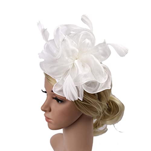 OSALADI Braut-fascinator-hüte Für Die Hochzeit Fascinatoren Für Damen Fascinator-stirnband Derby-mützen Für Damen Fascinator-hut Für Damen Mardi Gras Haarband Schwarz Frau Zubehör von OSALADI