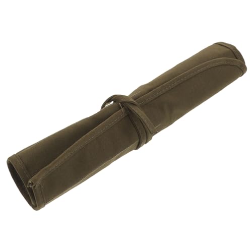 OSALADI Stiftvorhang aus federmäppchen aufbewahrungssack Pen Pouch stifteschale Draht Aufbewahrungstasche für Malpinsel Aufbewahrungstasche für Pinsel Segeltuch Dark Green OSALADI Stiftvorhang aus federmäppchen aufbewahrungssack Pen Pouch stifteschale Draht Aufbewahrungstasche für Malpinsel Aufbewahrungstasche für Pinsel Segeltuch Dark Green von OSALADI
