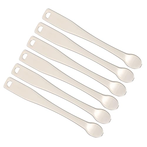 OSOLADY 6Stücke Gesichtscreme Spatel Praktische Kosmetik Löffel für Lotionen und Masken Hygienisches Makeup Tool für Hautpflege und Reise Metallisch OSOLADY 6Stücke Gesichtscreme Spatel Praktische Kosmetik Löffel für Lotionen und Masken Hygienisches Makeup Tool für Hautpflege und Reise Metallisch von OSOLADY