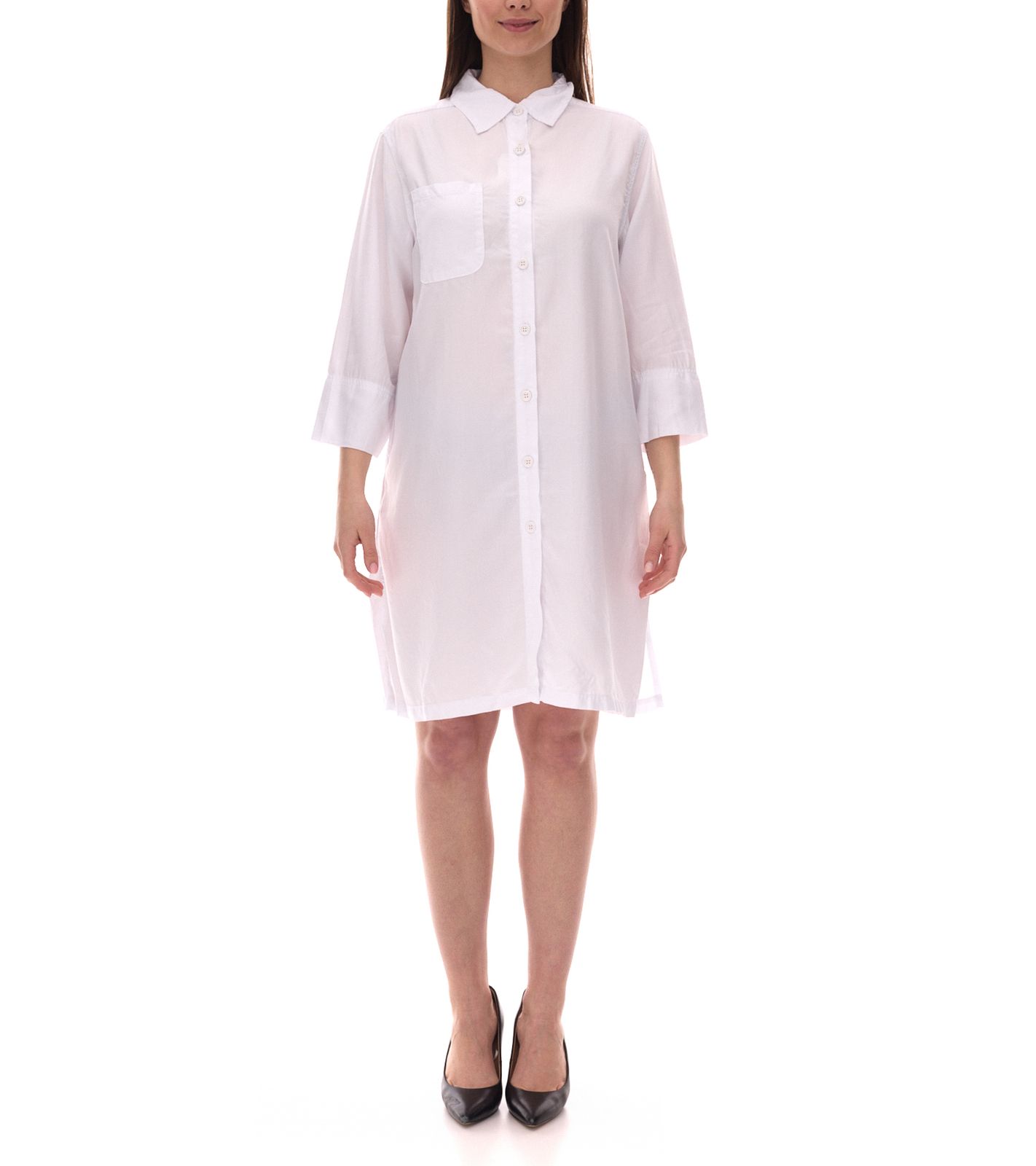 OTTO Damen Blusenkleid Sommer-Bluse mit Kent-Kragen Langarm-Shirt 89347006 Weiß OTTO Damen Blusenkleid Sommer-Bluse mit Kent-Kragen Langarm-Shirt 89347006 Weiß von OTTO