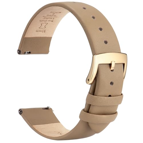 OTTOODY Leder Uhrenarmbänder 22mm 20mm 18mm 16mm 14mm 12mm Armband, Schnellverschluß Eleganten & Ultraweiches Uhrenarmband für Damen Herren, Hochwertige Ersatz Leder Armband für Uhr & Smartwatch von OTTOODY