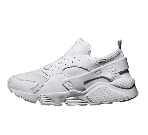 OUBOSI Herren Sportschuhe Sommer Mesh Atmungsaktiv Low Top Anti Slip Laufen Große Freizeit Schuhe Trend Mode Dicke Sohlen Herren Schuhe,White,39 von OUBOSI