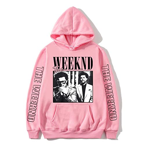 OUHZNUX Hoodie The Weeknd Graphic Kapuzenpullover Mann Pullover Männlich Lose Streetwear Herren Und Damen Hoodie Mit Tasche Übergröße Sweatshirt XS-4XL-Black||XS von OUHZNUX