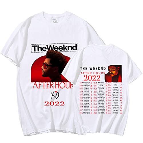 The Weeknd T-Shirt After Hours Bedrucktes Doppelseitiges Damen-T-Shirt Übergroßes Streetwear-Hip-Hop-Unisex-T-Shirt Xxs-3Xl von OUHZNUX