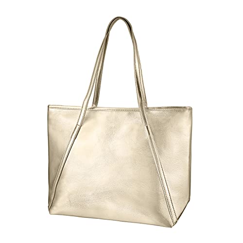 OURBAG damen tote handtaschen - modedesigner elegante umhängetasche geldbeutel mittel champagner gold von OB OURBAG