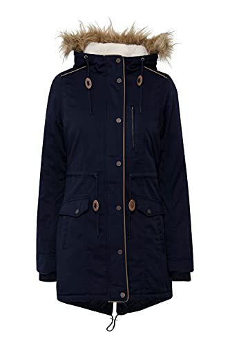 OXMO Anna Damen Winterparka Parka Mantel mit Fellkapuze und Teddy-Futter, Größe:XXL, Farbe:INSIGNIA B (791991) von OXMO