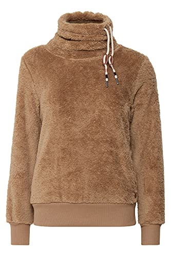 OXMO Anniki Sweatpullover Sweatshirt Herren Pullover mit Teddy Tubeneck Schlauchkragen mit Kordel, Größe:L, Farbe:Kelp (171022) von OXMO