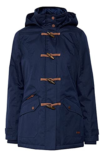 OXMO Brooke Damen Winterparka Parka Mantel Im Dufflecoat Stil mit Kapuze, Größe:XL, Farbe:Insignia B (791991) von OXMO