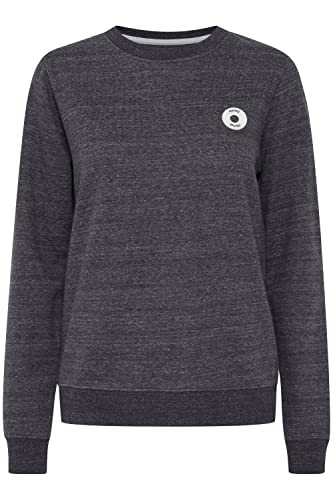 OXMO Hella Damen Sweatshirt Pullover Sweater, Größe:XXL, Farbe:Black Melange (1940071) von OXMO