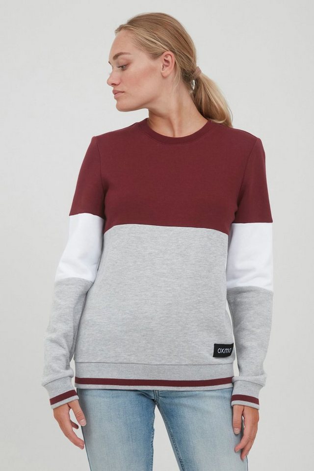 OXMO Hoodie OXOmaya Sportlicher Sweatpullover mit kontrastreichem Muster von OXMO