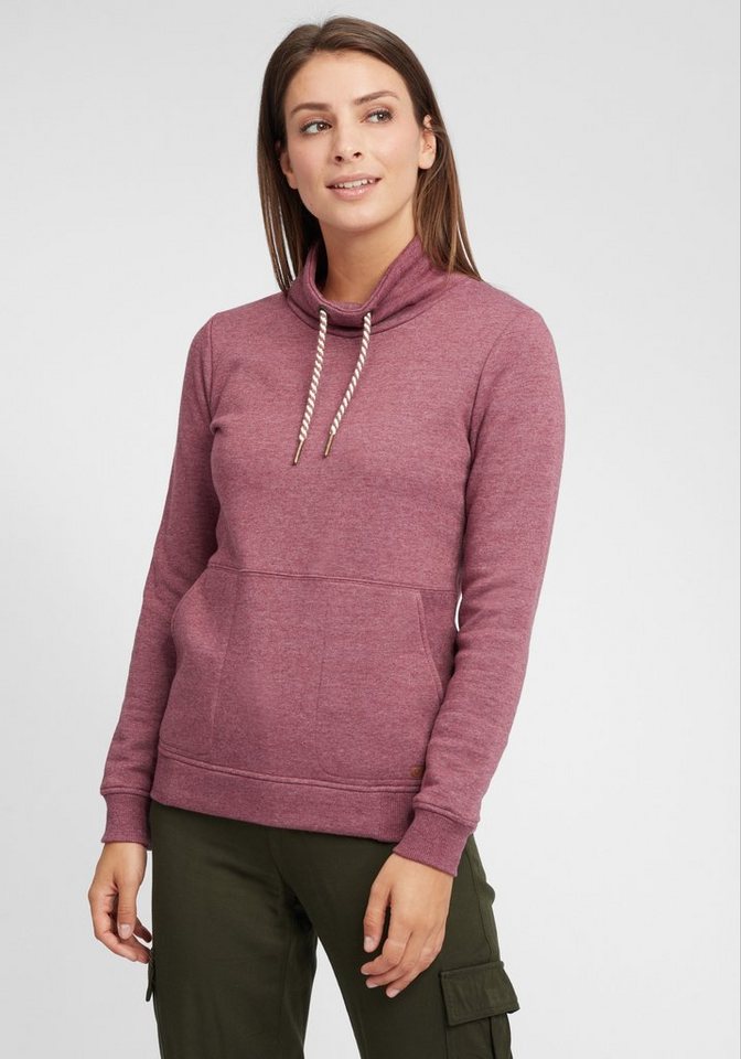 OXMO Hoodie OXVimpa Sweatpullover mit Tube-Kragen und kontrastreichem Kordelzug von OXMO