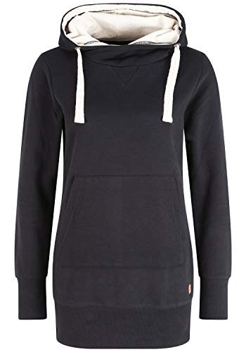 OXMO Jenny Damen Kapuzenpullover Hoodie Pullover mit Kapuze, Größe:L, Farbe:Black (70155) von OXMO