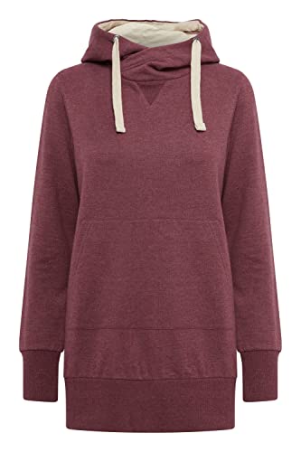 OXMO Jenny Damen Kapuzenpullover Hoodie Pullover mit Kapuze, Größe:M, Farbe:Zinfandel (73006) von OXMO