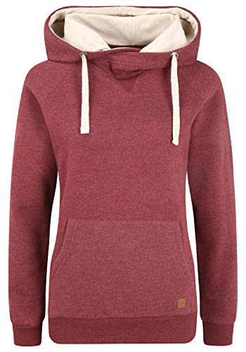 OXMO Julia Damen Kapuzenpullover Hoodie Pullover mit Kapuze, Größe:S, Farbe:Zinfandel (73006) von OXMO