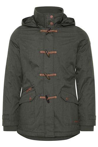 OXMO OXBrooke Damen Winterparka Parka Mantel Im Dufflecoat Stil mit Kapuze, Größe:L, Farbe:CLIMB IVY (793785) von OXMO