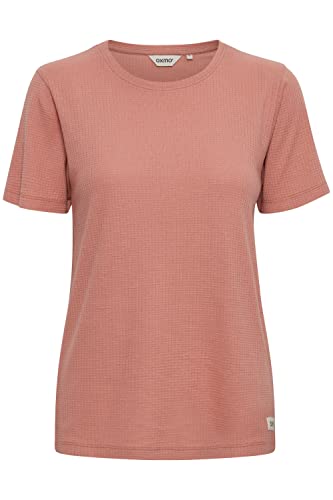 OXMO OXPim Damen T-Shirt Kurzarm Shirt mit Rundhals-Ausschnitt, Größe:L, Farbe:Ash Rose (171514) von OXMO