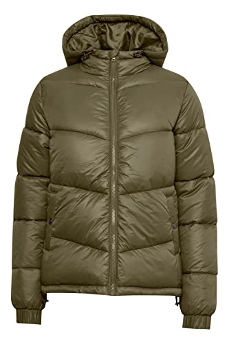 OXMO OXTabea Damen Steppjacke Übergangsjacke Jacke mit Kapuze, Größe:L, Farbe:Dusty Olive (180515) von OXMO