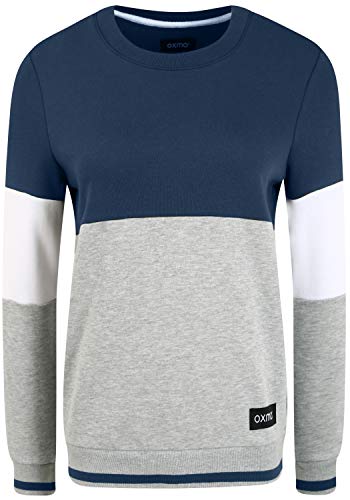 OXMO Omaya Damen Sweatshirt Pullover Sweater mit Rundhalsausschnitt, Größe:XXL, Farbe:Insignia Blue (194010) von OXMO