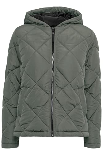 OXMO Stacie Damen Steppjacke Übergangsjacke Jacke gefüttert, Größe:L, Farbe:Pewter (185203) von OXMO