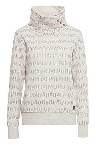 OXMO Vernita Sweatpullover Sweatshirt Herren Pullover mit Tubeneck mit Stehkragen, Größe:L, Farbe:Oyster Grey Melange (201144) von OXMO