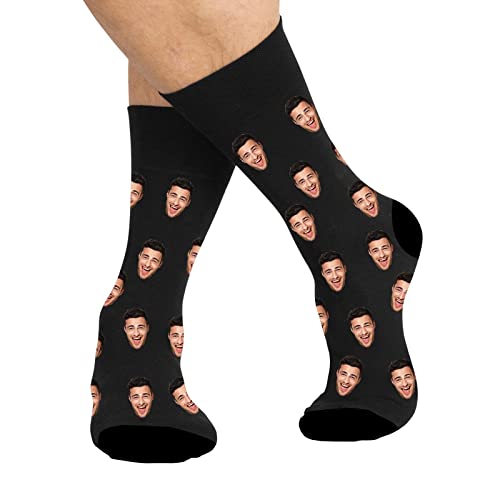 OXYEFEI Socken Personalisiert Foto，Socken Personalisiert Lustige，Socken mit Gesicht für Unisex,Geschenk für Freuen, Herren, Freundin, Mutter, Schwester (Stil-1) von OXYEFEI