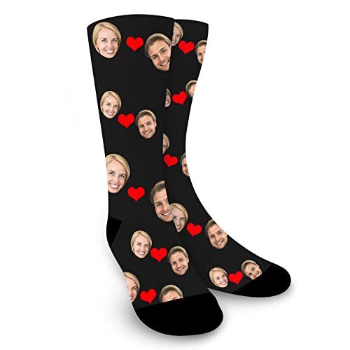 OXYEFEI Socken Personalisiert Foto，Socken Personalisiert Lustige，Socken mit Gesicht für Unisex,Geschenk für Freuen, Herren, Freundin, Mutter, Schwester (Stil-5) von OXYEFEI