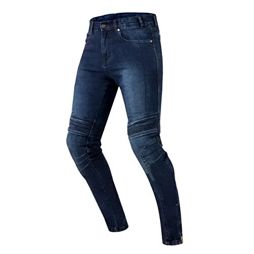 OZONE MOTO Hornet II Motorradjeans Herren | Aramidfaser Futter | Knieprotektoren | Flexible Einsätze | Slim Fit von OZONE MOTO