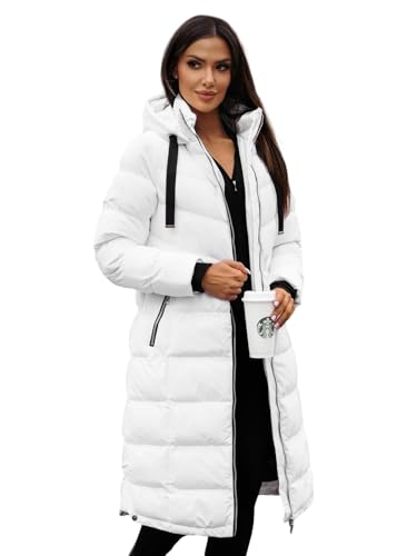 OZONEE Damen Mantel Wintermantel Winterjacke Jacke Parka Übergangsjacke Coat Wärmemantel Wärmejacke Winter Herbst Lang Warm Stehkragen Outdoor Gepolstert 777/9909K/281 WEIß M OZONEE Damen Mantel Wintermantel Winterjacke Jacke Parka Übergangsjacke Coat Wärmemantel Wärmejacke Winter Herbst Lang Warm Stehkragen Outdoor Gepolstert 777/9909K/281 WEIß M von OZONEE