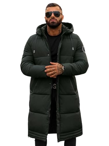 OZONEE Herren Winterjacke Jacke Parka Farbvarianten Warm Winterparka Funktionsparka Wintermantel Lange Kunstfell Gefüttert Outdoor Puffer Jacket Gepolstert 777/5399K/136 DUNKELGRÜN XL OZONEE Herren Winterjacke Jacke Parka Farbvarianten Warm Winterparka Funktionsparka Wintermantel Lange Kunstfell Gefüttert Outdoor Puffer Jacket Gepolstert 777/5399K/136 DUNKELGRÜN XL von OZONEE