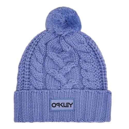 Oakley Damen Harper Pom Beanie-Mütze, Farbe: Lila, Einheitsgröße von Oakley