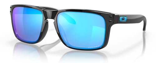 Oakley Holbrook Sunglasses Polished Black with Prizm Sapphire Iridium Lens + Sticker von Oakley